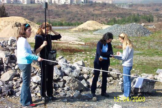 2003 Jeofizikte Ölçmeler Dersi Arazi Çalışmaları